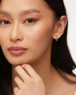 Kendra Scott Maggie Huggie Earrings In Silver Filigree -Demi-Fine Jewelry Shop kendra scott maggie huggie earring gold filigree