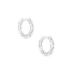 Kendra Scott Maggie Huggie Earrings In Silver Filigree