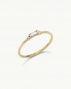 Kendra Scott Maria 14k Yellow Gold Band Ring In White Diamond -Demi-Fine Jewelry Shop kendra scott maria band ring 14k yellow gold white diamond 01