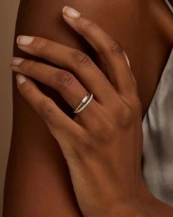 Kendra Scott Maria 14k Yellow Gold Band Ring In White Diamond -Demi-Fine Jewelry Shop kendra scott maria fine ring yellow 14kgold diamond 02 lg