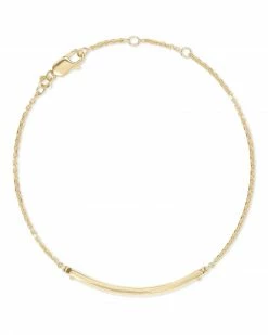 Kendra Scott Mattie Bar Delicate Bracelet In 18k Gold Vermeil -Demi-Fine Jewelry Shop kendra scott mattie bracelet gold 01 lg