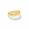 Kendra Scott Meg Double Band Ring In Mixed Metal