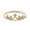 Kendra Scott Michelle 14k Yellow Gold Band Ring In White Diamond