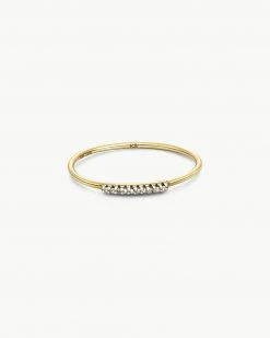 Kendra Scott Mila 14k Yellow Gold Band Ring In White Diamond