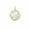 Kendra Scott Matilda 18k Gold Vermeil Stone Charm In Ivory Mother-Of-Pearl