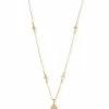 Kendra Scott Nola Gold Pendant Necklace In Iridescent Drusy