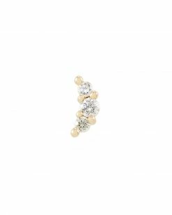 Kendra Scott Orion Mini 14k Yellow Gold Single Stud Earring In White Diamond -Demi-Fine Jewelry Shop kendra scott orion piercing stud gold diamond 01 lg