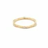 Kendra Scott Posey 14k Yellow Gold Band Ring In White Diamonds