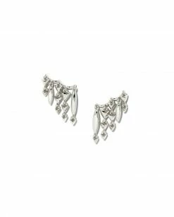 Kendra Scott Quinn Ear Climber Earrings In Silver