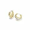 Kendra Scott Quinn Huggie Earrings In Mixed Metal