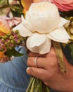 Kendra Scott Raleigh 14k Yellow Gold Band Ring In White Diamond -Demi-Fine Jewelry Shop kendra scott raleigh band ring 14k yellow gold white diamond 1