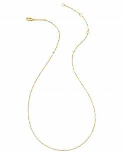 Kendra Scott Roll Bar Chain Necklace In Mixed Metal