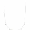 Kendra Scott Shannon 14k White Gold Collar Necklace In White Diamond