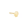 Kendra Scott Shell Single Stud Earring In 18k Yellow Gold Vermeil