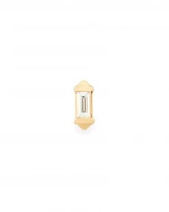 Kendra Scott Sianna Mini 14k Yellow Gold Single Stud Earring In White Diamond -Demi-Fine Jewelry Shop kendra scott sianna piercing stud gold diamond 01 lg