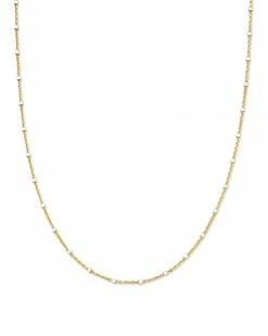 Kendra Scott 18 Inch Single Satellite Chain Necklace In Mixed Metal