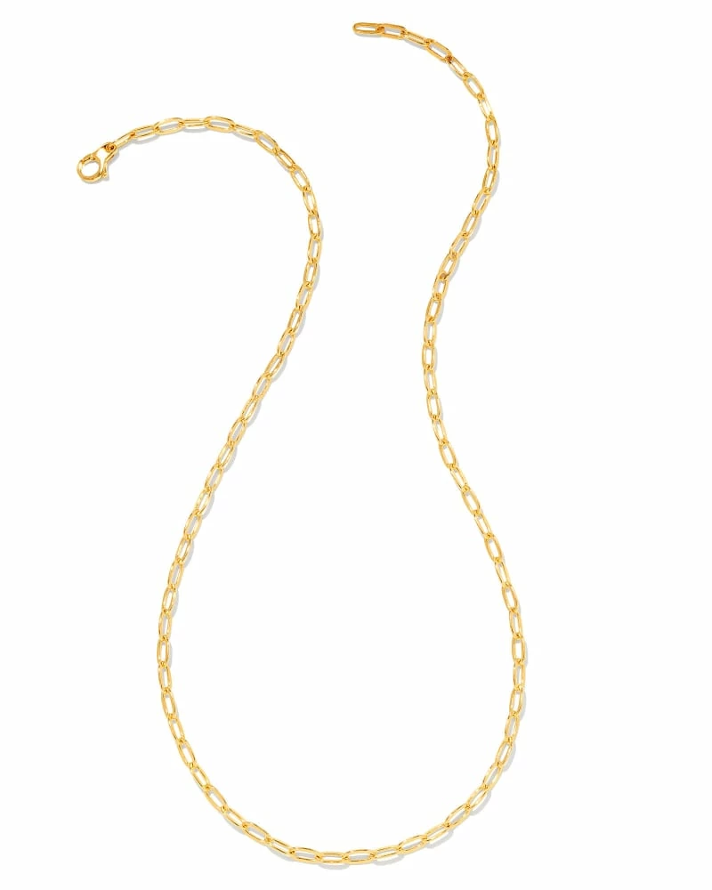 Kendra Scott Small Paperclip Chain Necklace In 18k Gold Vermeil 1 Kendra Scott Small Paperclip Chain Necklace In 18k Gold Vermeil