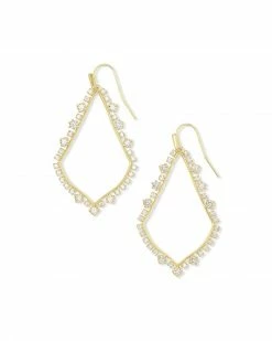Kendra Scott Sophee Crystal Drop Earrings In Gold