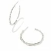Kendra Scott Sophee Hoop Earrings In Sterling Silver