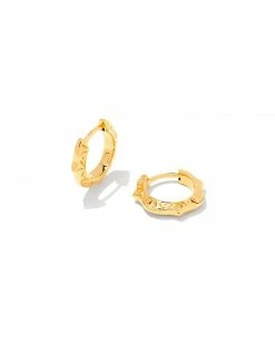 Kendra Scott Sophee Huggie Earrings In 18k Gold Vermeil