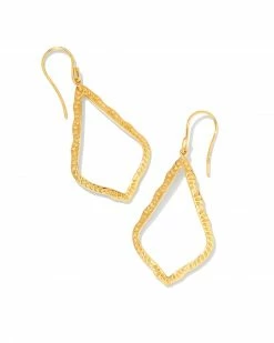 Kendra Scott Sophee Open Frame Earrings In 18k Gold Vermeil