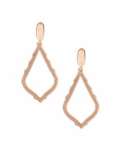 Kendra Scott Sophia Clip On Drop Earrings In Rose Gold