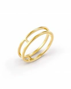Kendra Scott Bennett Double Band Ring In 18k Yellow Gold Vermeil -Demi-Fine Jewelry Shop kendra scott sterling bennett double band ring 18k yellow gold vermeil 01 lg