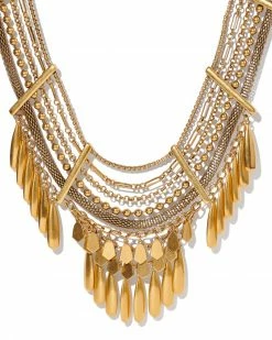 Kendra Scott Sydney Statement Necklace In Vintage Gold