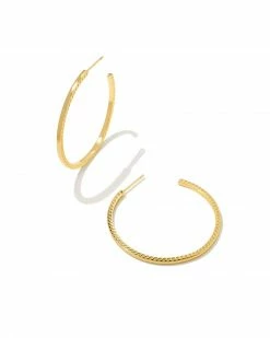Kendra Scott Sylvie Hoop Earrings In Gold