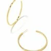 Kendra Scott Sylvie Large Hoop Earrings In Gold