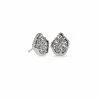 Kendra Scott Tessa Silver Stud Earrings In Platinum Drusy