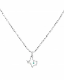 Kendra Scott Texas Charm Necklace In Sterling Silver