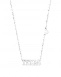 Kendra Scott Texas Pendant Necklace In Sterling Silver