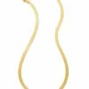Kendra Scott Wide Herringbone Chain Necklace In 18k Gold Vermeil