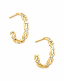 Kendra Scott Wren Hoop Earrings In Mixed Metal