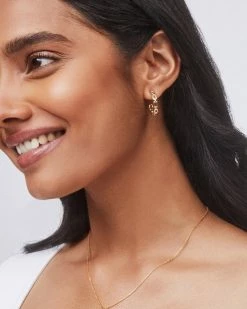 Kendra Scott Wren Hoop Earrings In Mixed Metal -Demi-Fine Jewelry Shop kendra scott wren hoop earring mixed metal