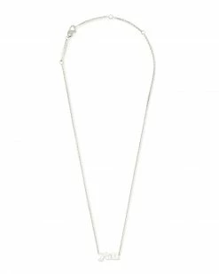 Kendra Scott Y'all Pendant Necklace In Sterling Silver